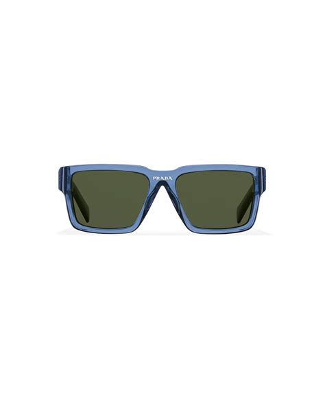 prada runway sunglasses green